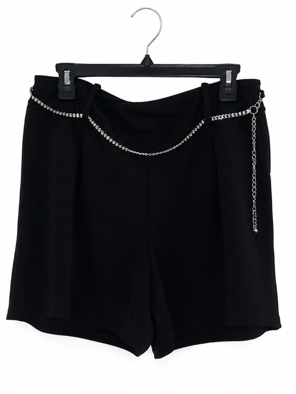 🖤 Blu Sol Black Chain Detail Skort NWT Size Large Mini Skirt Shorts
